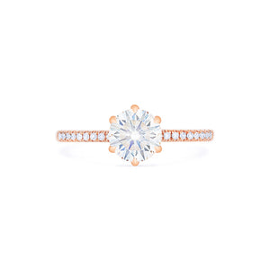 [Kate] Modern Classic 6-Prong Solitaire Ring in Moissanite / Diamond Women's Ring michelliafinejewelry   