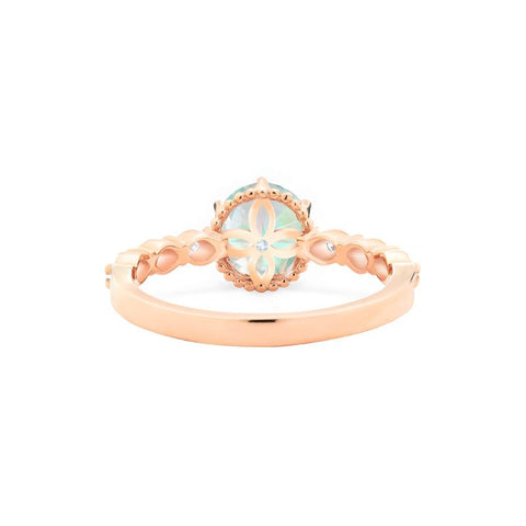 [Evelyn] Vintage Classic Crown Engagement Ring in Opal Women's Ring michelliafinejewelry