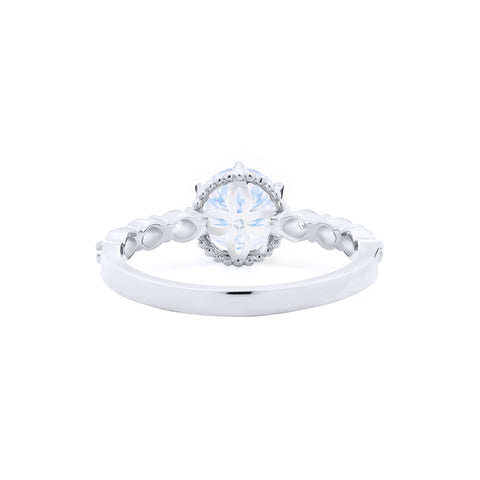 [Evelyn] Vintage Classic Crown Engagement Ring in Diamond / Moissanite Women's Ring michelliafinejewelry   