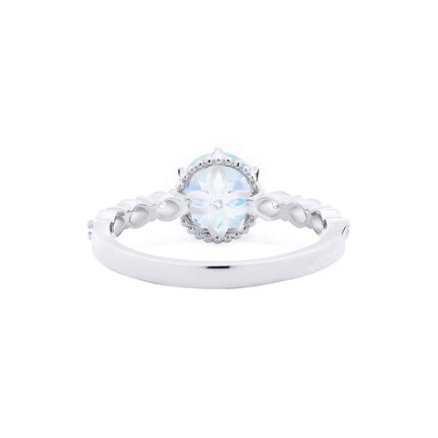 [Evelyn] Vintage Classic Crown Engagement Ring in Moonstone Women's Ring michelliafinejewelry