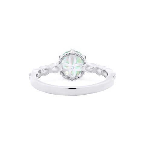 [Evelyn] Vintage Classic Crown Engagement Ring in Opal Women's Ring michelliafinejewelry