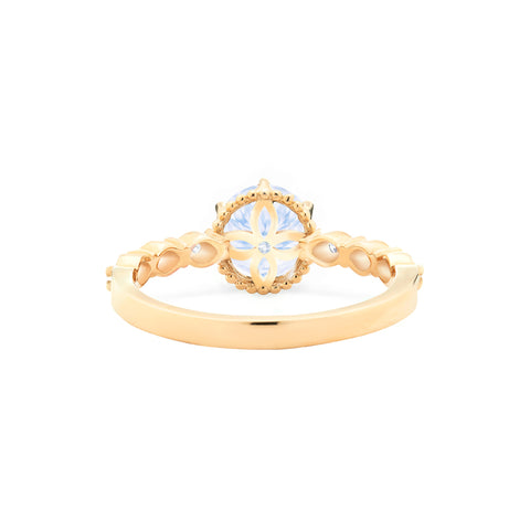 [Evelyn] Vintage Classic Crown Engagement Ring in Diamond / Moissanite Women's Ring michelliafinejewelry   