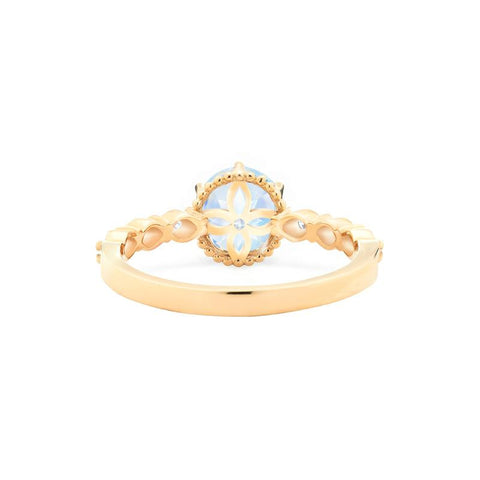 [Evelyn] Vintage Classic Crown Engagement Ring in Moonstone Women's Ring michelliafinejewelry