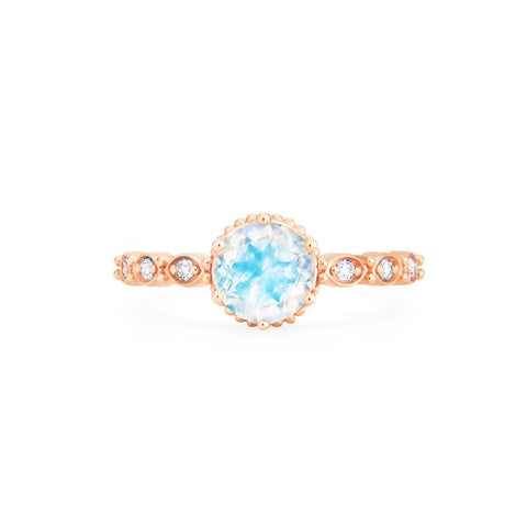 [Evelyn] Vintage Classic Crown Engagement Ring in Moonstone Women's Ring michelliafinejewelry