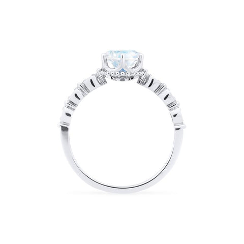 [Evelyn] Vintage Classic Crown Engagement Ring in Moonstone Women's Ring michelliafinejewelry