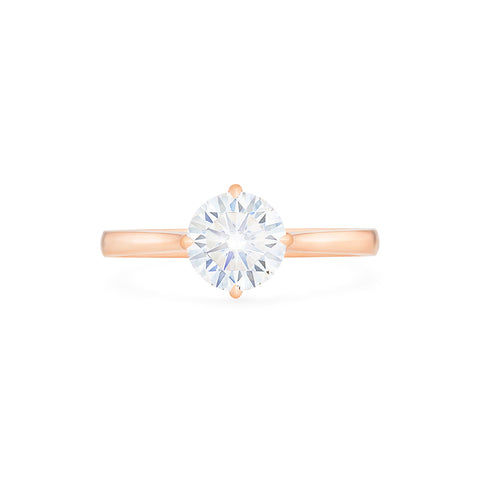 [Marguerite] Victorian Lace Solitaire Engagement Ring in Diamond / Moissanite Women's Ring michelliafinejewelry   