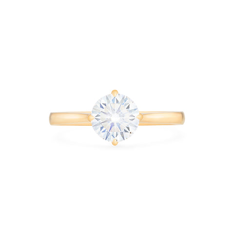 [Marguerite] Victorian Lace Solitaire Engagement Ring in Diamond / Moissanite Women's Ring michelliafinejewelry   