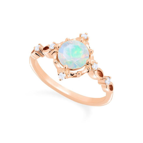 [Annalise] Victorian Heirloom Engagement Ring in Opal Women's Ring michelliafinejewelry