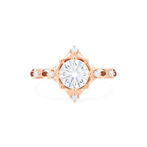 [Annalise] Victorian Heirloom Engagement Ring in Diamond / Moissanite Women's Ring michelliafinejewelry   