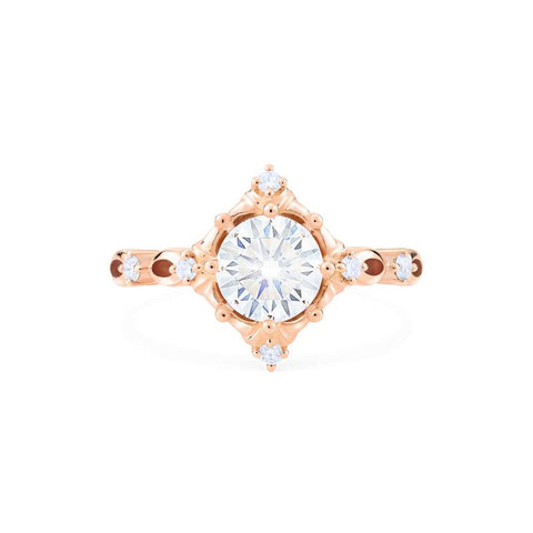 [Annalise] Victorian Heirloom Engagement Ring in Diamond / Moissanite Women's Ring michelliafinejewelry   