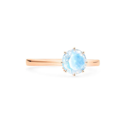 [Victoria] Classic Crown Solitaire Ring in Moonstone Women's Ring michelliafinejewelry   