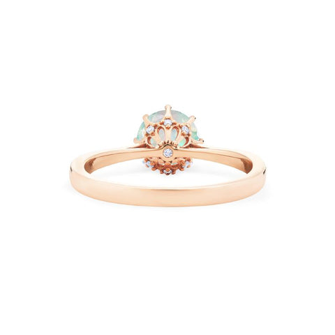 [Victoria] Classic Crown Solitaire Ring in Opal Women's Ring michelliafinejewelry   