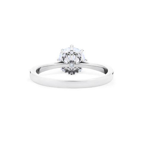[Victoria] Classic Crown Solitaire Engagement Ring in Diamond / Moissanite Women's Ring michelliafinejewelry   