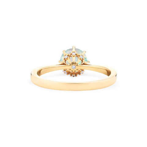 [Victoria] Classic Crown Solitaire Ring in Opal Women's Ring michelliafinejewelry   
