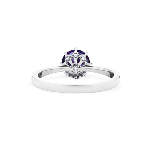 [Victoria] Classic Crown Solitaire Ring in Lab Alexandrite Women's Ring michelliafinejewelry   