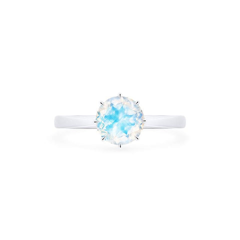 [Victoria] Classic Crown Solitaire Ring in Moonstone Women's Ring michelliafinejewelry   