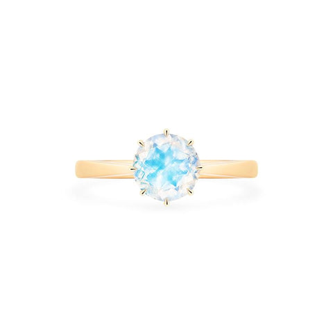 [Victoria] Classic Crown Solitaire Ring in Moonstone Women's Ring michelliafinejewelry   