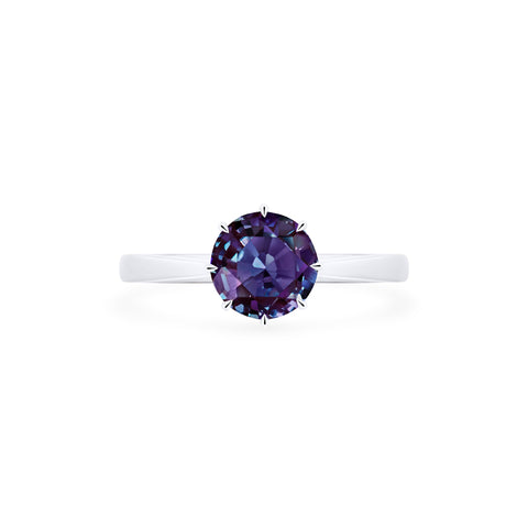 [Victoria] Classic Crown Solitaire Ring in Lab Alexandrite Women's Ring michelliafinejewelry   