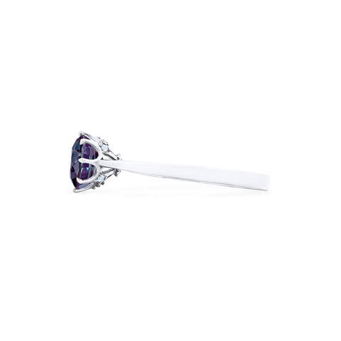 [Victoria] Classic Crown Solitaire Ring in Lab Alexandrite Women's Ring michelliafinejewelry   