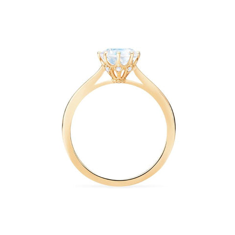 [Victoria] Classic Crown Solitaire Ring in Moonstone Women's Ring michelliafinejewelry   