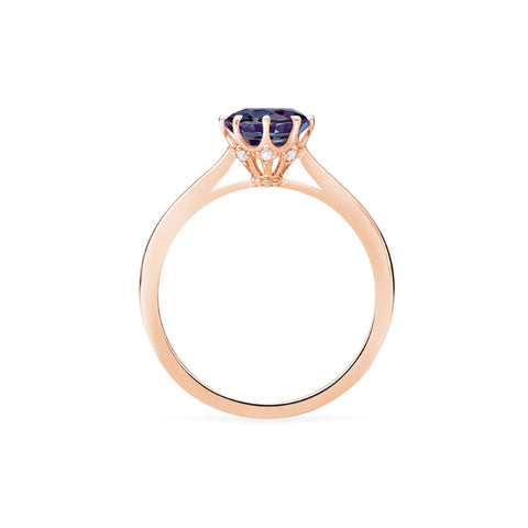[Victoria] Classic Crown Solitaire Ring in Lab Alexandrite Women's Ring michelliafinejewelry   