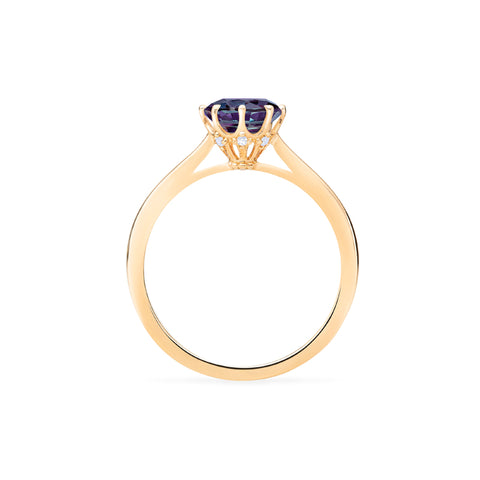 [Victoria] Classic Crown Solitaire Ring in Lab Alexandrite Women's Ring michelliafinejewelry   