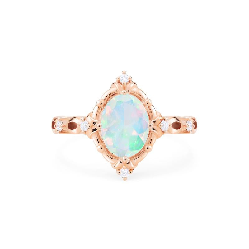 [Anastasia] Victorian Heirloom Oval Cut Ring in Opal Women's Ring michelliafinejewelry   