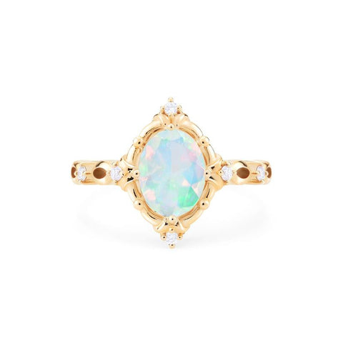 Anastasia | Victorian Heirloom Oval Cut Ring in Opal – Michellia Fine ...