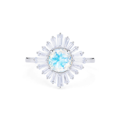 [Artemis] Vintage Deco Goddess Ring in Moonstone Women's Ring michelliafinejewelry   