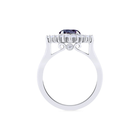 [Artemis] Vintage Deco Goddess Ring in Lab Alexandrite Women's Ring michelliafinejewelry   