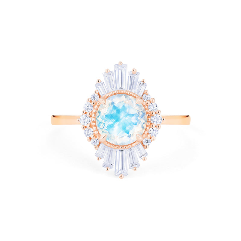 [Georgiana] Vintage Deco Duchess Ring in Moonstone Women's Ring michelliafinejewelry   