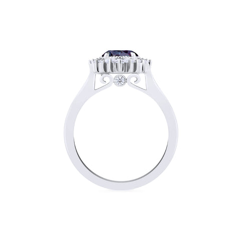 [Georgiana] Vintage Deco Duchess Ring in Lab Alexandrite Women's Ring michelliafinejewelry   