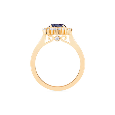 [Georgiana] Vintage Deco Duchess Ring in Lab Alexandrite Women's Ring michelliafinejewelry   