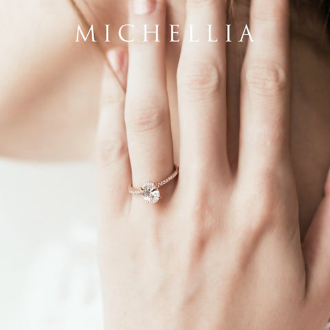 [Elaine] Modern Classic Oval Solitaire Ring in Lab Alexandrite Women's Ring michelliafinejewelry   