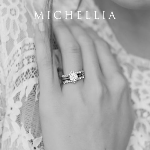 [Victoria] Classic Crown Solitaire Ring in Aquamarine Women's Ring michelliafinejewelry   
