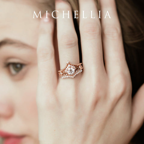 [Lesha] Moonrise Diamond Band Wedding Band michelliafinejewelry   