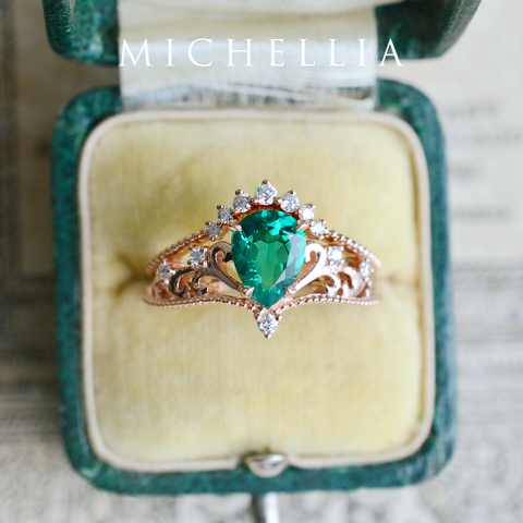 [Vera] 7-Diamond Curved Crown Band Wedding Band michelliafinejewelry   