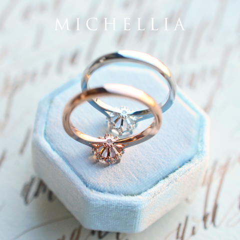 [Victoria] Classic Crown Solitaire Ring in Lab Blue Sapphire Women's Ring michelliafinejewelry   